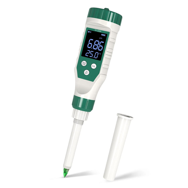 pH Messgerät mit Bluetooth, pH Wert Messgerät für Lebensmittel, Hochpräzises pH Meter mit 0,01 Auflö