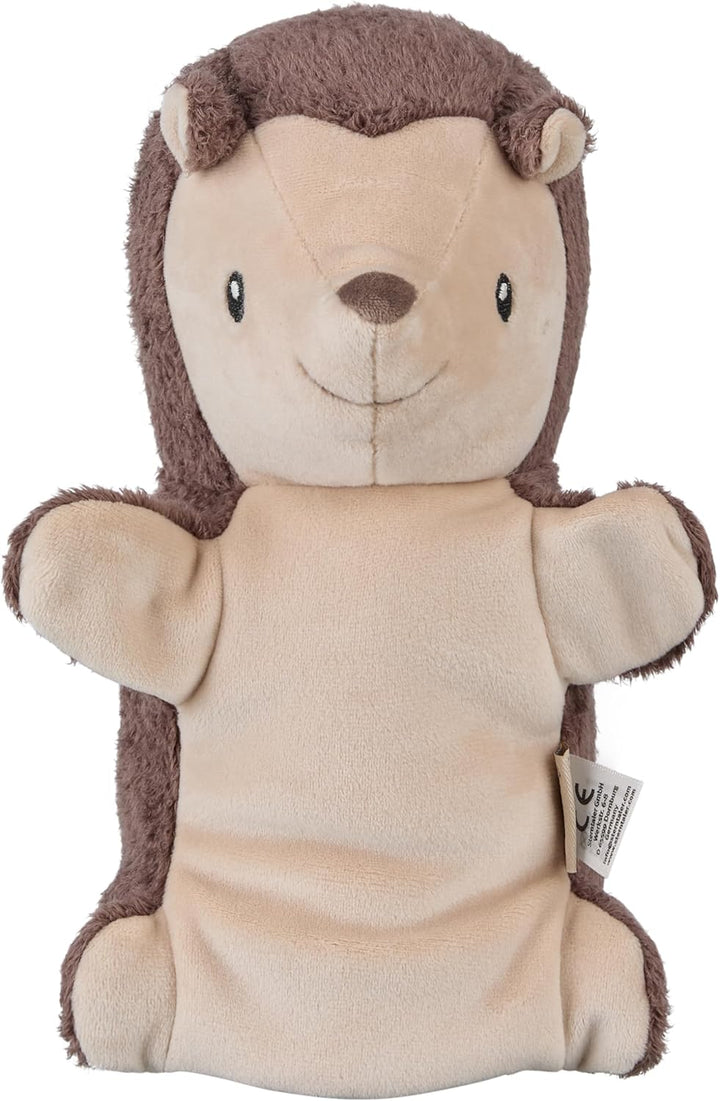 Sterntaler Handpuppe Igel, Kinder- und Babyspielzeug, weicher Flausch, wattiert mit Polyesterwatte,