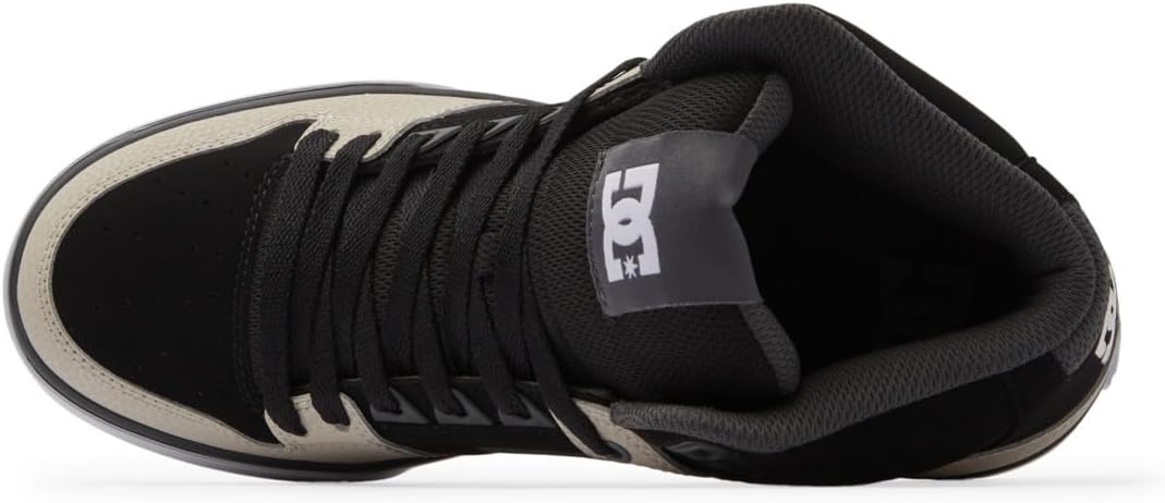 DC Shoes Herren Pure High-top Wc Sneaker 43 EU Black Grey Brown, 43 EU Black Grey Brown