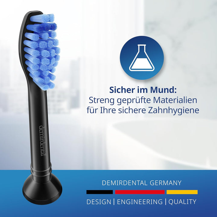 8er demirdental Aufsätze passend für Philips Sonicare Ersatzbürsten ProResults Medium Bürstenköpfe,