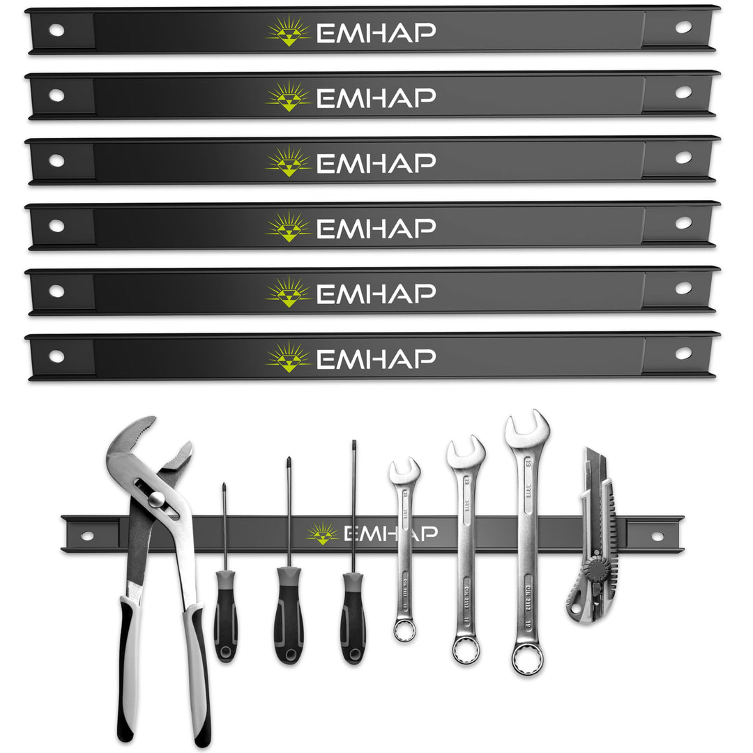 Magnetleiste Werkzeug - EXTRA STARK 6er Set (46 cm) - Universale Magnetschiene Magnethalter Werkzeug