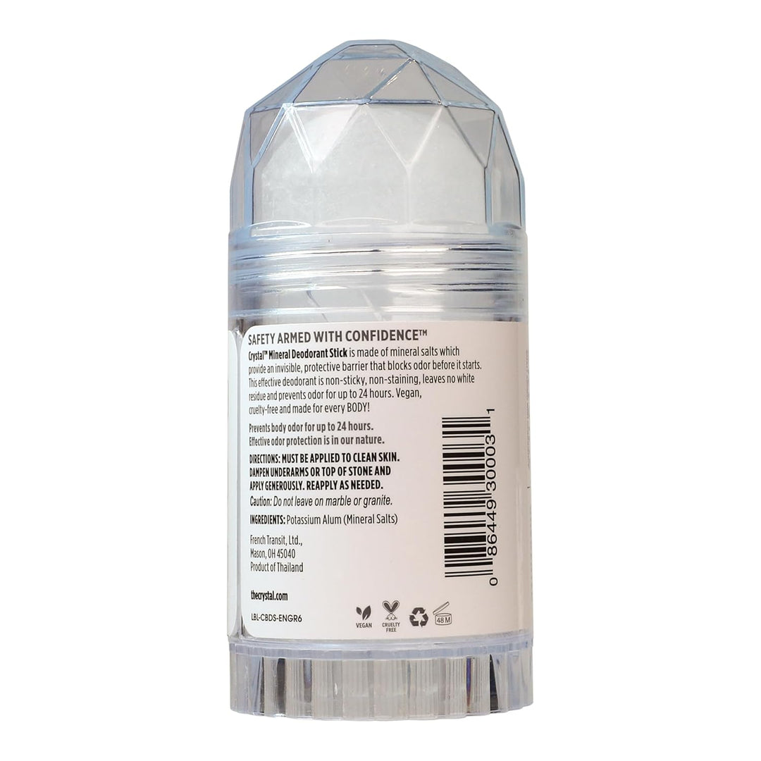 Crystal, Körper-Deodorant, Stick, ohne Duft, 125 ml Original 125 ml (1er Pack), Original 125 ml (1er