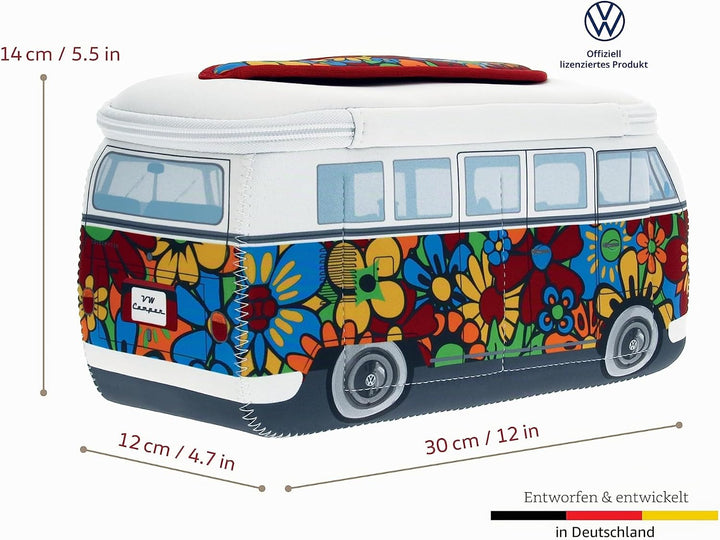 BRISA VW Collection - T1 Bulli Bus Kulturbeutel Kosmetiktasche | Volkswagen Universaltasche Waschbeu