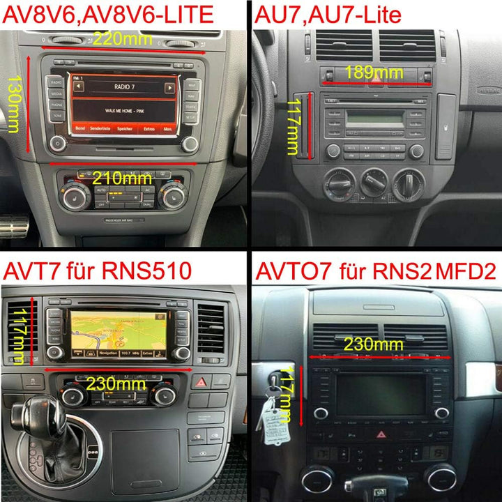 M.I.C. AVT7-L2 Android 14 Autoradio mit navi: MediaTek MT6765V 4G+64G;7" QLED Display;4G SIM,Carplay