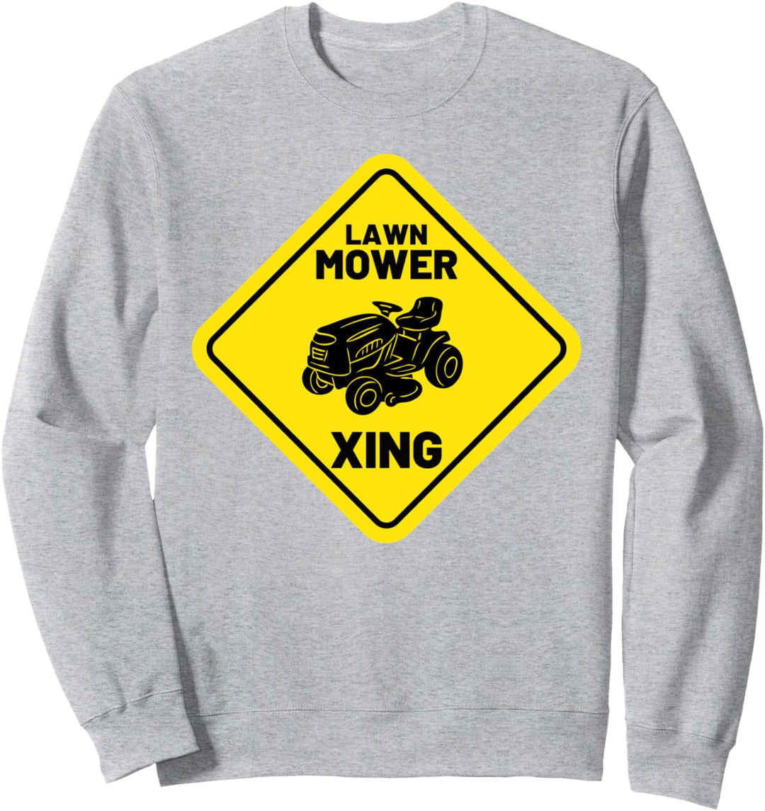 Lustiger Rasenmäher Xing Mähen Retro Hof Arbeit Rasen Trakto Sweatshirt