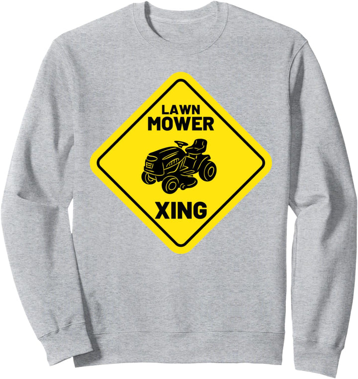 Lustiger Rasenmäher Xing Mähen Retro Hof Arbeit Rasen Trakto Sweatshirt