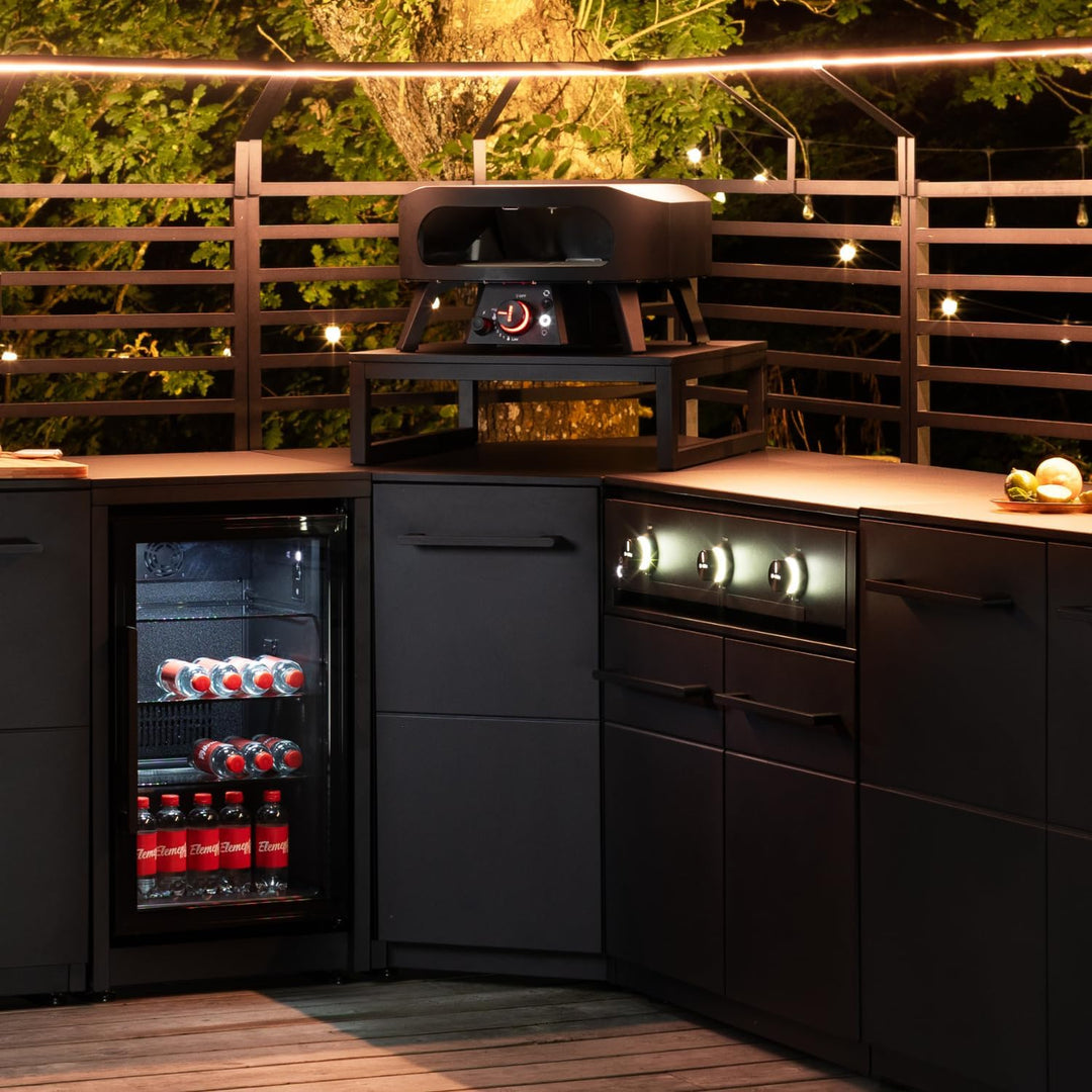 cozze® Erhöhung für Pizzaofen – Stabiler Pizzatisch-Aufsatz für die Outdoor Küche – Ergonomischer St