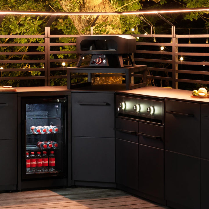 cozze® Erhöhung für Pizzaofen – Stabiler Pizzatisch-Aufsatz für die Outdoor Küche – Ergonomischer St