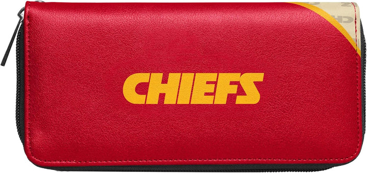 Littlearth NFL Curve Damen Geldbörse mit Reissverschluss und Abnehmbarer Handgelenkschlaufe, Teamfar
