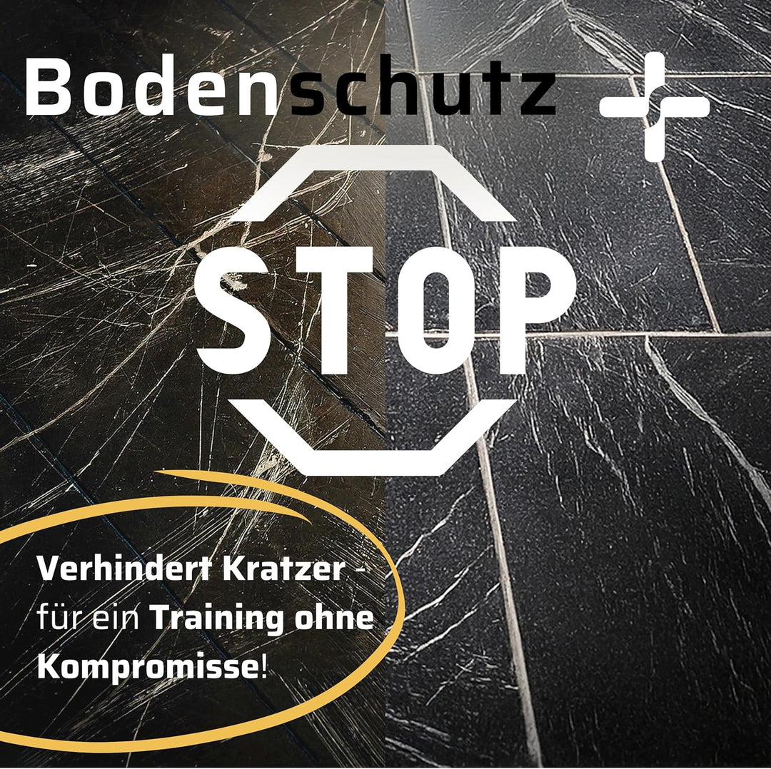 SportPlus Bodenschutzmatte für Heimtrainer, Crosstrainer, Rudergeräte, Laufbänder - schadstoffgeprüf