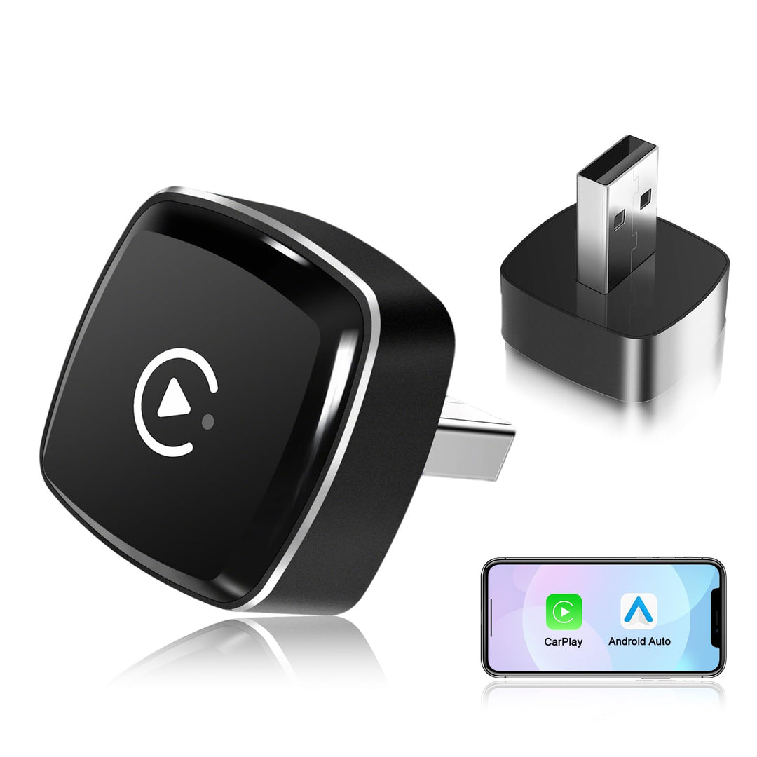 EZoneTronics 2-in-1 Wireless CarPlay Adapter, Unterstützt CarPlay Android Auto, Upgrade von Wired au