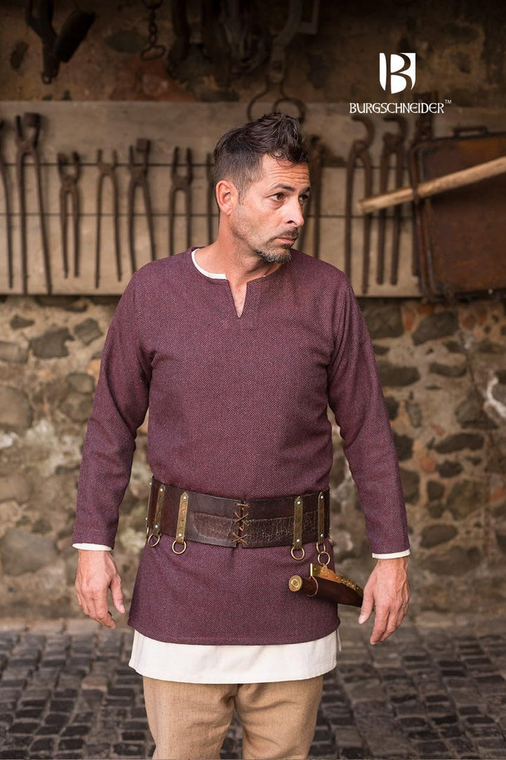 Burgschneider - Fischgrättunika Tyr - Kleidung für Larp, Mittelalter, Cosplay und Fantasy Herringbon