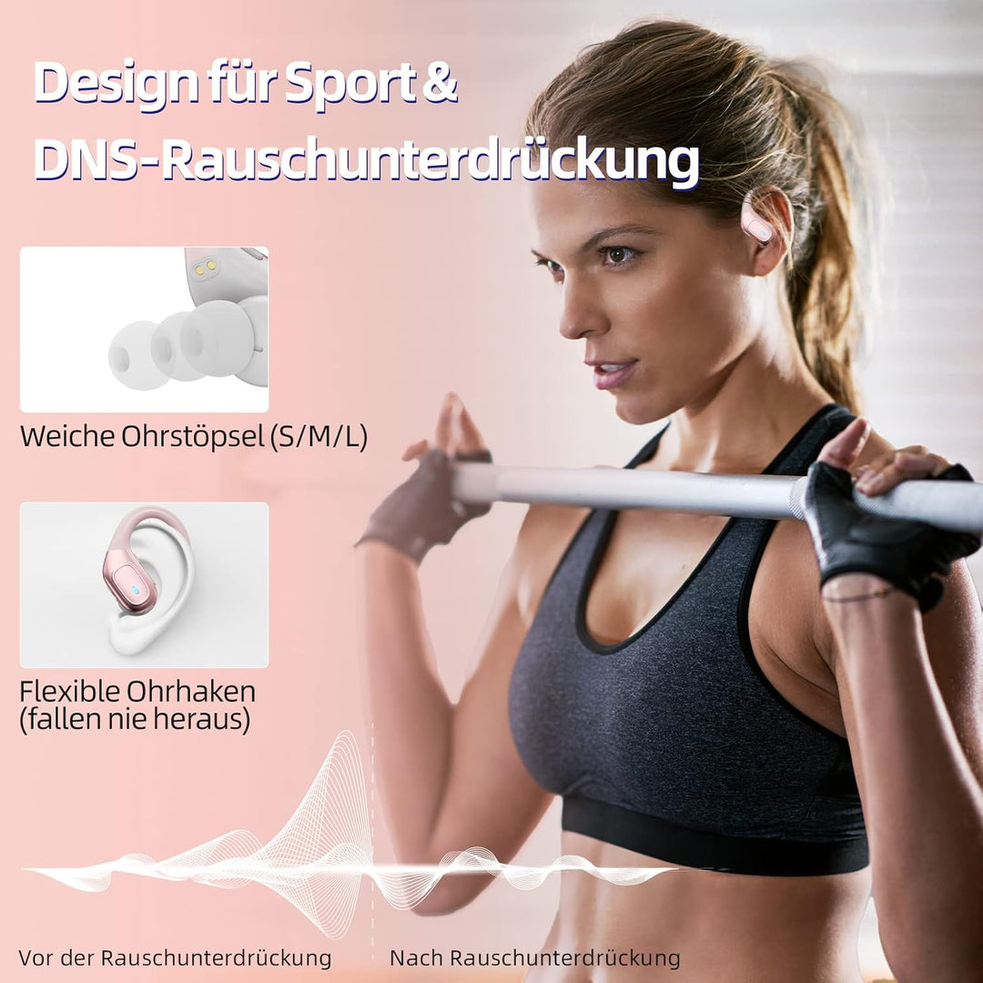 Ulfsaar Bluetooth Kopfhörer, Ear Kopfhörer Kabellos Bluetooth 5.3 mit HD Mikrofon, Wireless Kopfhöre