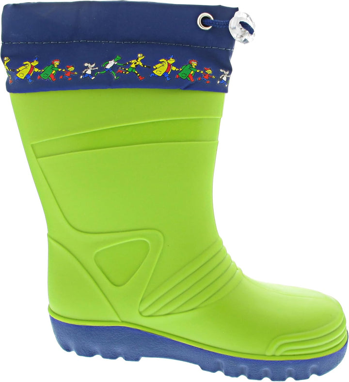Lurchi Jungen Peer Gummistiefel, Grün