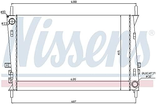 Nissens 66704 Kühler, Motorkühlung