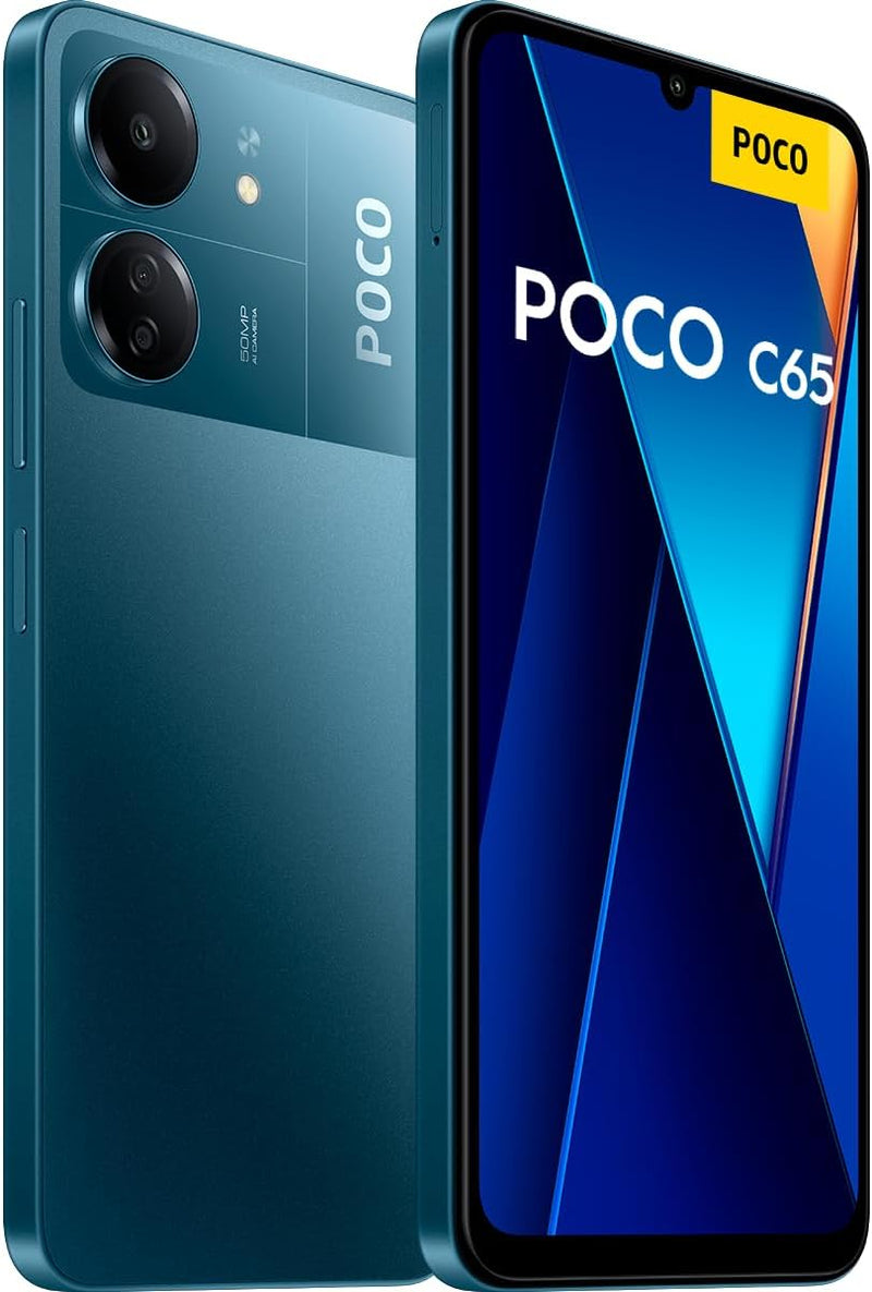 Xiaomi POCO C65 Smartphone + Kopfhörer, 6+128GB Handy ohne Vertrag, 6,74” 90Hz Display, 5000 mAh, 18