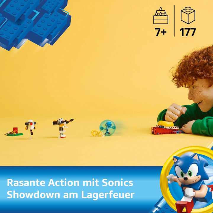 LEGO Sonic The Hedgehog Sonics Showdown am Lagerfeuer, Gaming Spielzeug für Kinder und Videospielfan