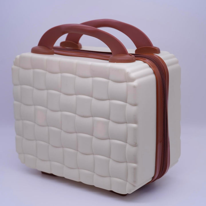 Schminkkoffer Hartschale 6,5L – Kosmetikkoffer Reise Organizer aus PP, Beauty Case mit Kofferschlauf