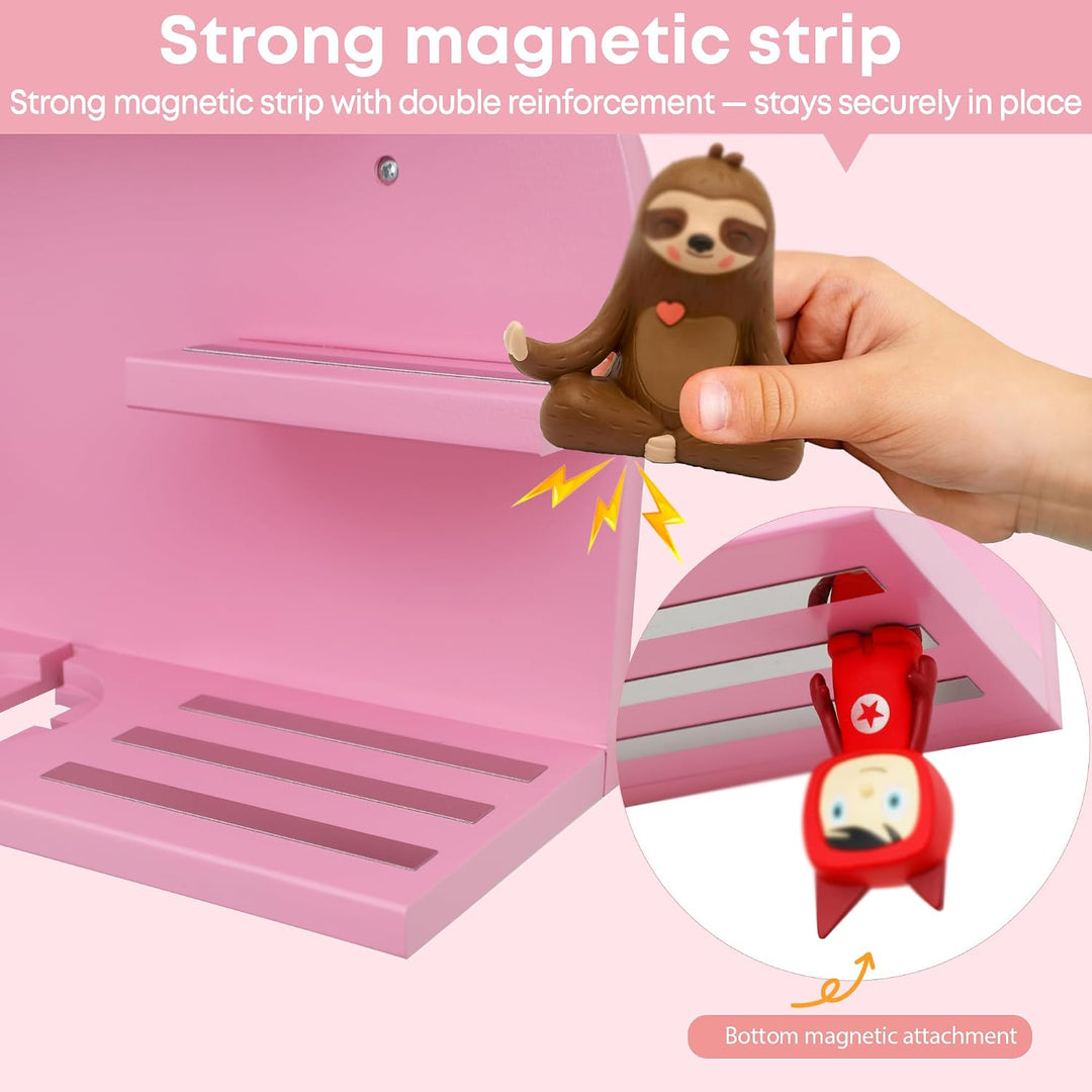 Magnetisches Regal für Tonie Figuren,Wandregale für die Toniebox,Organizer zur Aufbewahrung von Toni