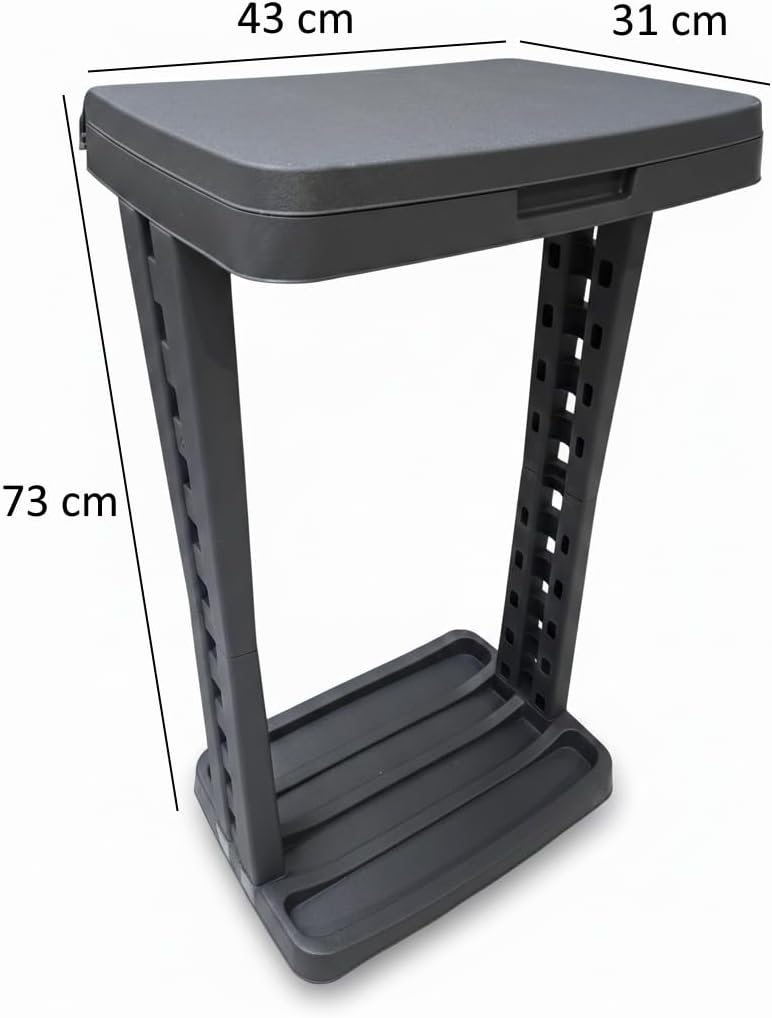 gardivo Müllsackstander universal, zusammenklappbar 70-120L. Müllbeutelhalter zur Mülltrennung und z