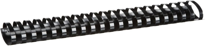 Fellowes Binderücken für Plastikbindung, 51 mm Durchmesser, 21 Ringe, für A4 Dokumente, schwarz, Pac