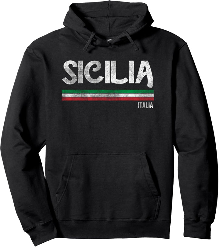 Sicilia Italy Italian region Souvenir Italy Love flag Pullover Hoodie