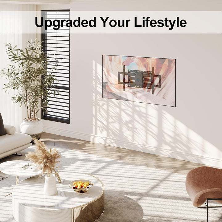 BONTEC TV Wandhalterung, Schwenkbare Neigbare TV Halterung für 37-86 Zoll Flach- und Curved-TVs bis