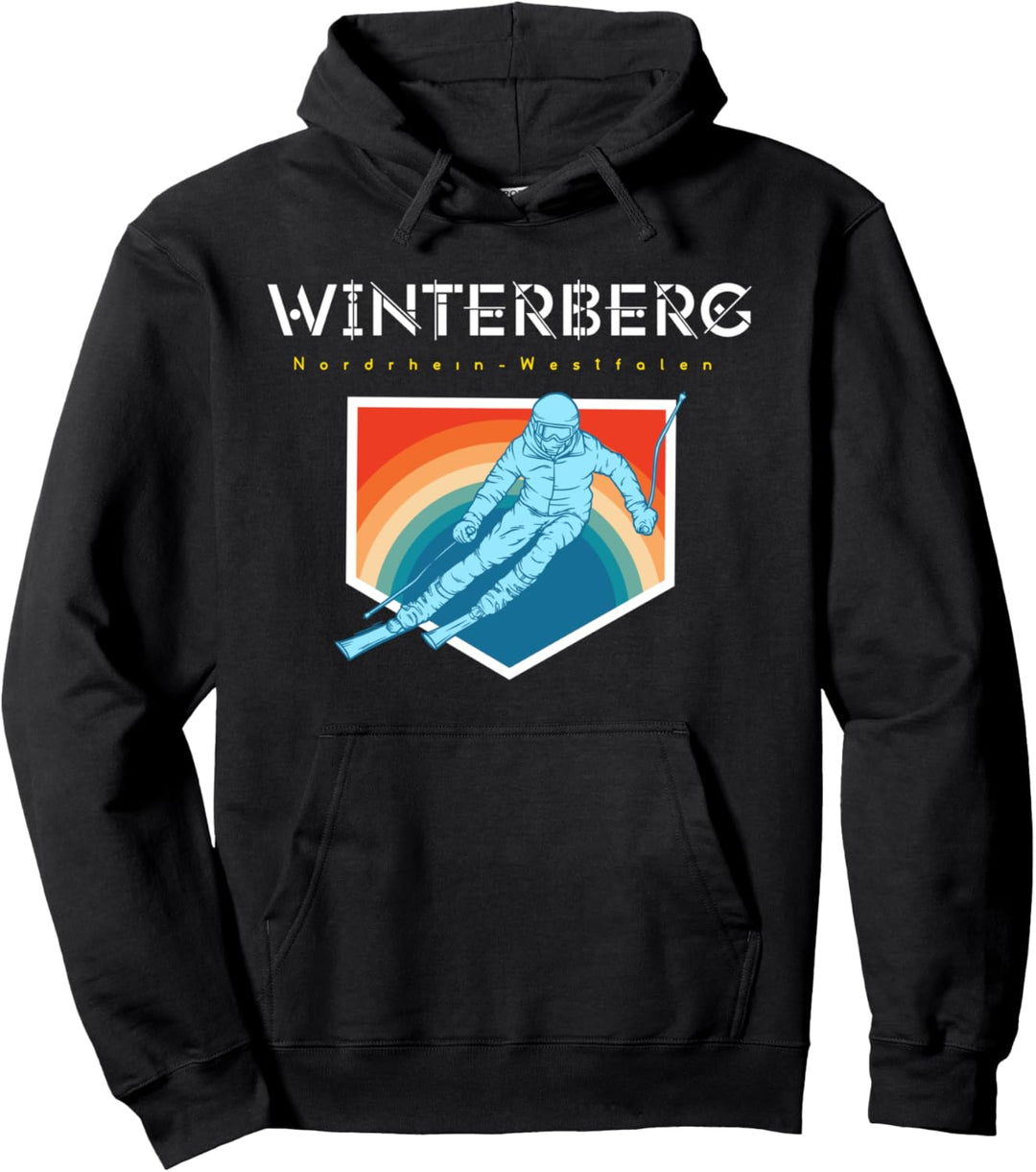 Winterberg Nordrhein Westfalen - Deutschland Retro 80s Ski Pullover Hoodie