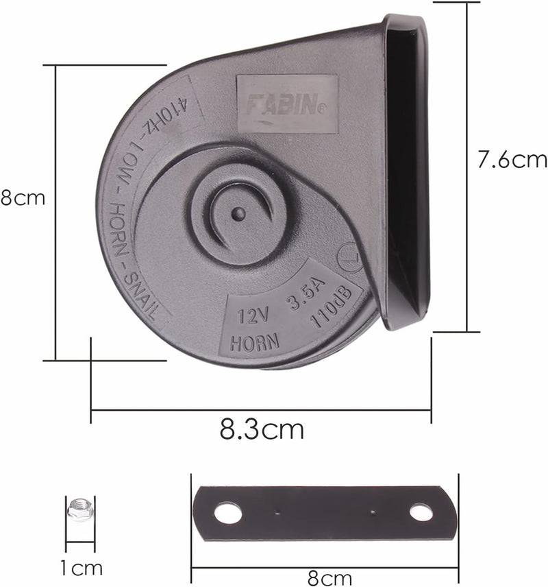 FARBIN Auto Horn Kompatibel mit Audi/Porsche/VW Volkswagen, 12V wasserdichte Auto Horn Loud High/Low