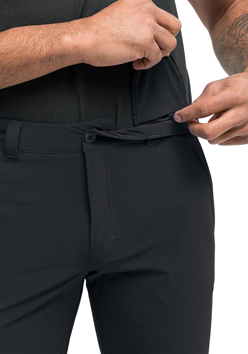 Maier Sports Huang, Kurze Herren Wanderhose, Wasserabweisende Bermuda für Trekking und Hiking, PFC-f