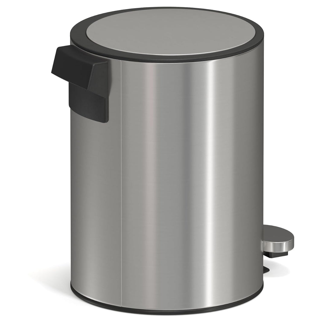 3 Liter Treteimer Softclose Klappdeckel leise schliessend Inneneimer Mülleimer Abfalleimer fingerpri