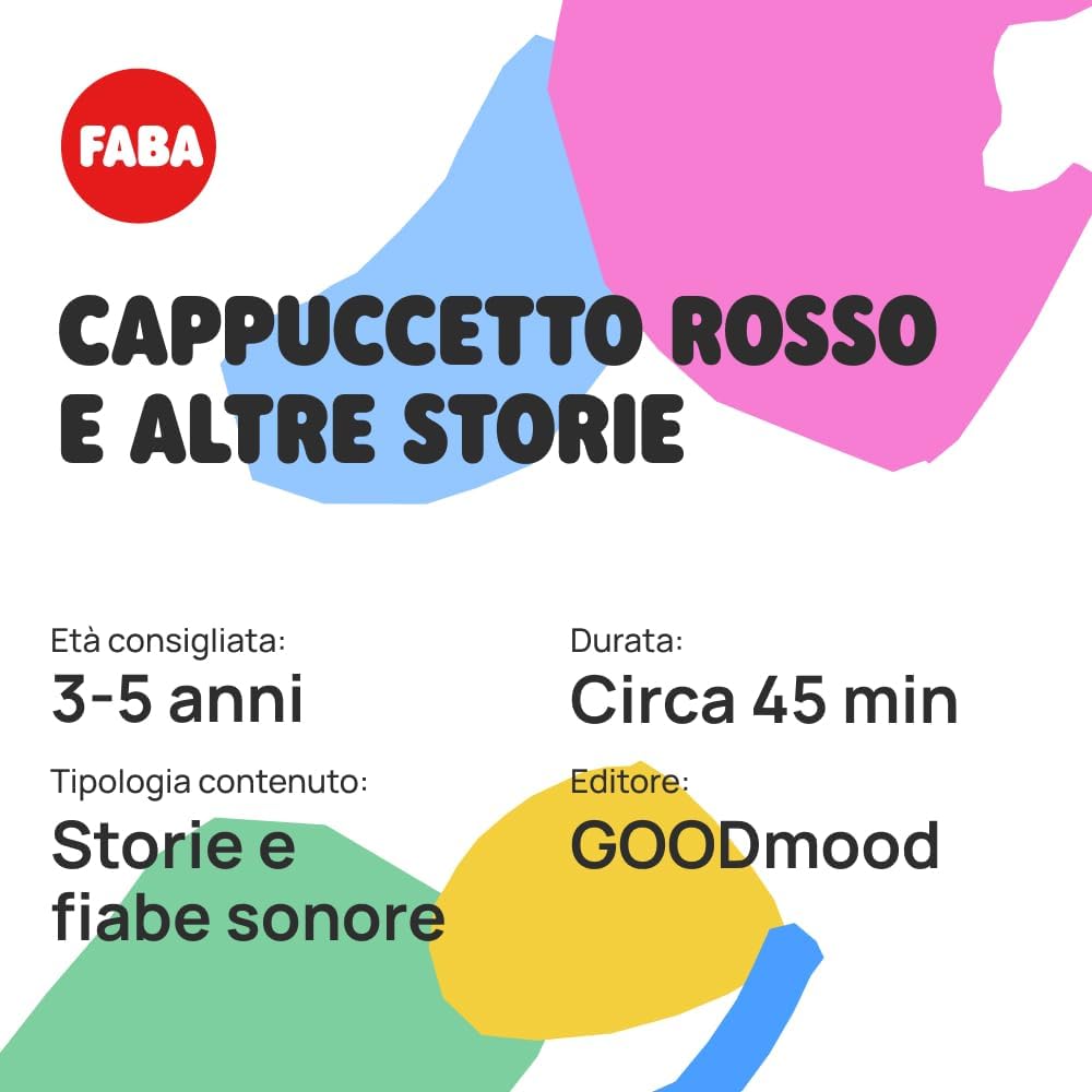 FABA Klangfigur Rotkäppchen - Klanggeschichten - Spielzeug, pädagogische Inhalte, italienische Versi