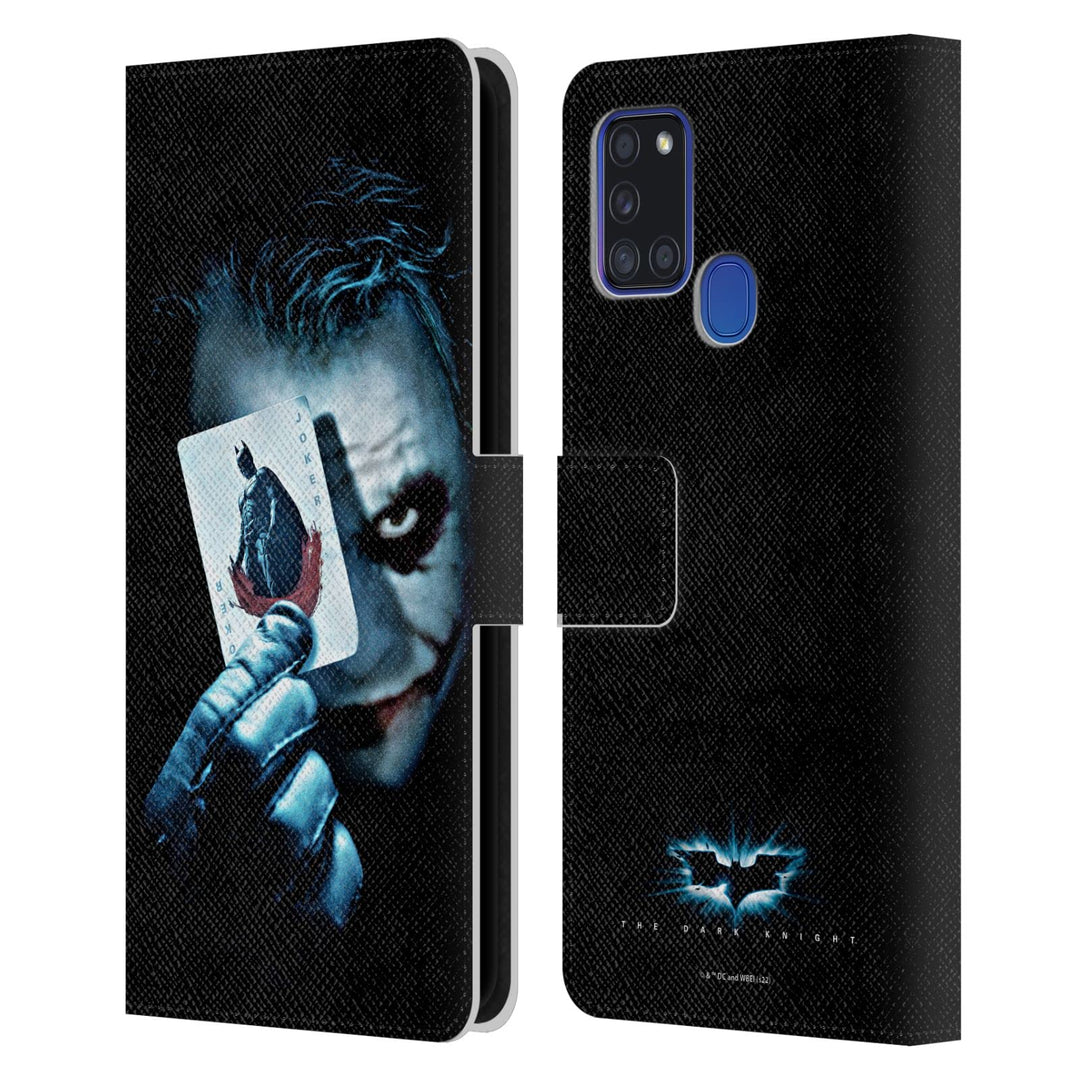 Head Case Designs Offizielle The Dark Knight Joker-Karte Wichtige Kunst Leder-Wallet-Hülle Kompatibe