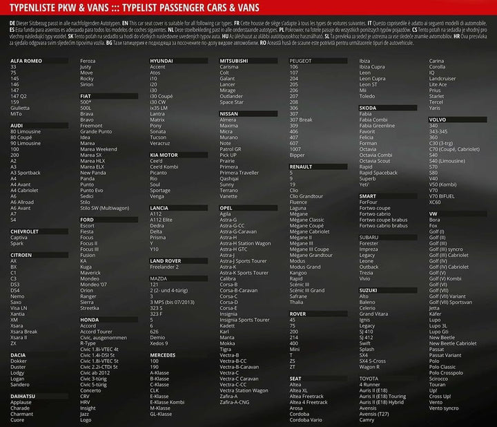 Walser Auto-Sitzbezug Modulo, Universaler Rücksitzbankbezug 8-teilig, Auto-Schonbezug für Normalsitz