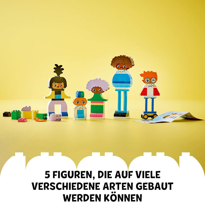 LEGO DUPLO Town Baubare Menschen mit grossen Gefühlen, Lernspielzeug für Kinder ab 3 Jahren, enthält