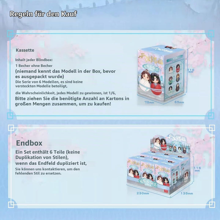 Heaven Official Blessing Tumbler Blind Box Hua Cheng Xie Lian Chibi Figure Anime Tilting Doll Gift (
