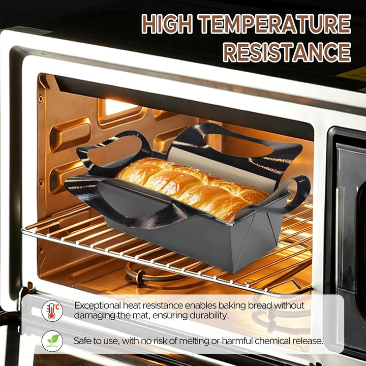 Brotbackform Set 2er-Pack, Rechteckige Kastenform 26x11.5x7.5CM, Antihaftbeschichtung Für Brot, Toas