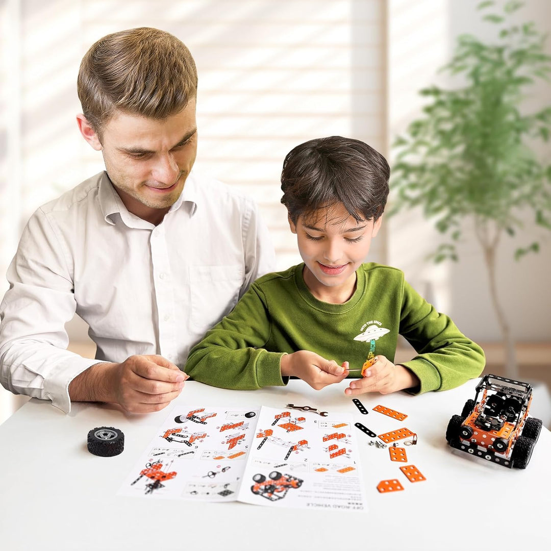 Building Sets Stem Assembly Metal 3-D Puzzle Off-Road Model Car Building Kit Construction Set Toys P