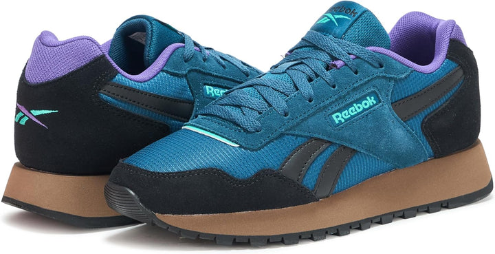 Reebok Damen Glide Sneaker 33/34 EU Escape Blue Utility Brown Black, 33/34 EU Escape Blue Utility Br