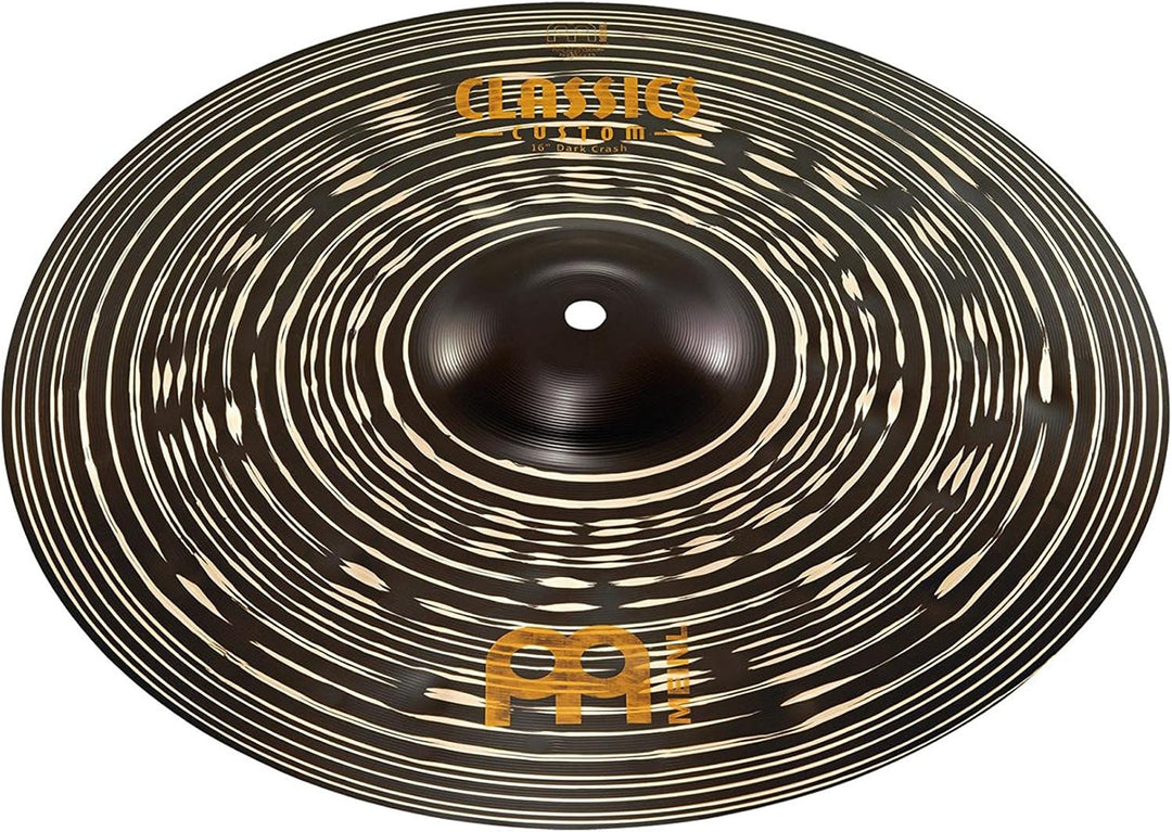 Meinl Cymbals Classics Custom Dark Schlagzeug Becken Set (Video) Box Pack mit 14 Zoll Hihat, 16 Cras