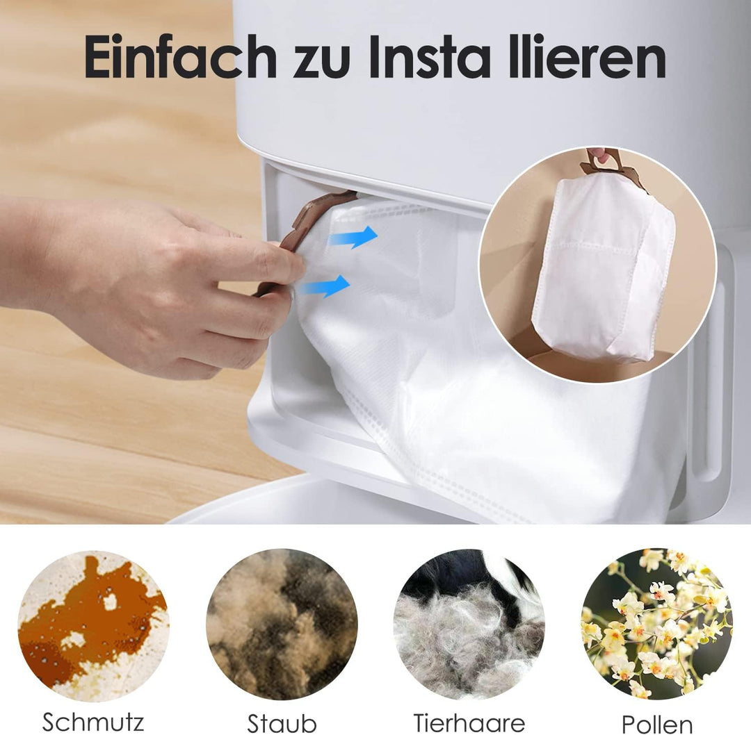 Staubbeutel Mopp Wischtücher für Xiaomi X20+/Dreame X40 Ultra/L20 Ultra/L10s Ultra, 8 Staubbeutel 4