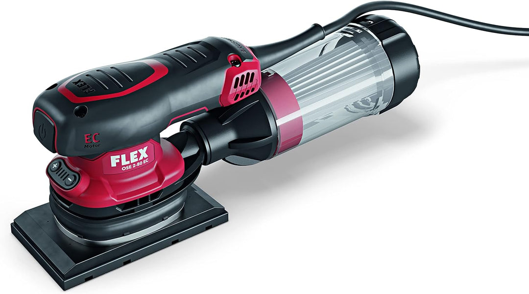 Flex Schwingschleifer OSE 2-80 EC (Schleifplatte 80x130 mm, Schleifmaschine mit Klett-Schleifplatte,
