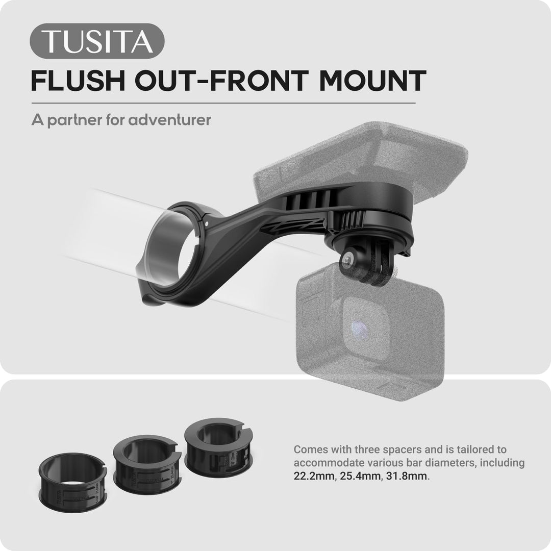 TUSITA Flush Out Front Halterung Kompatibel mit Wahoo Elemnt GPS Fahrradcomputer, Viertelumdrehung z