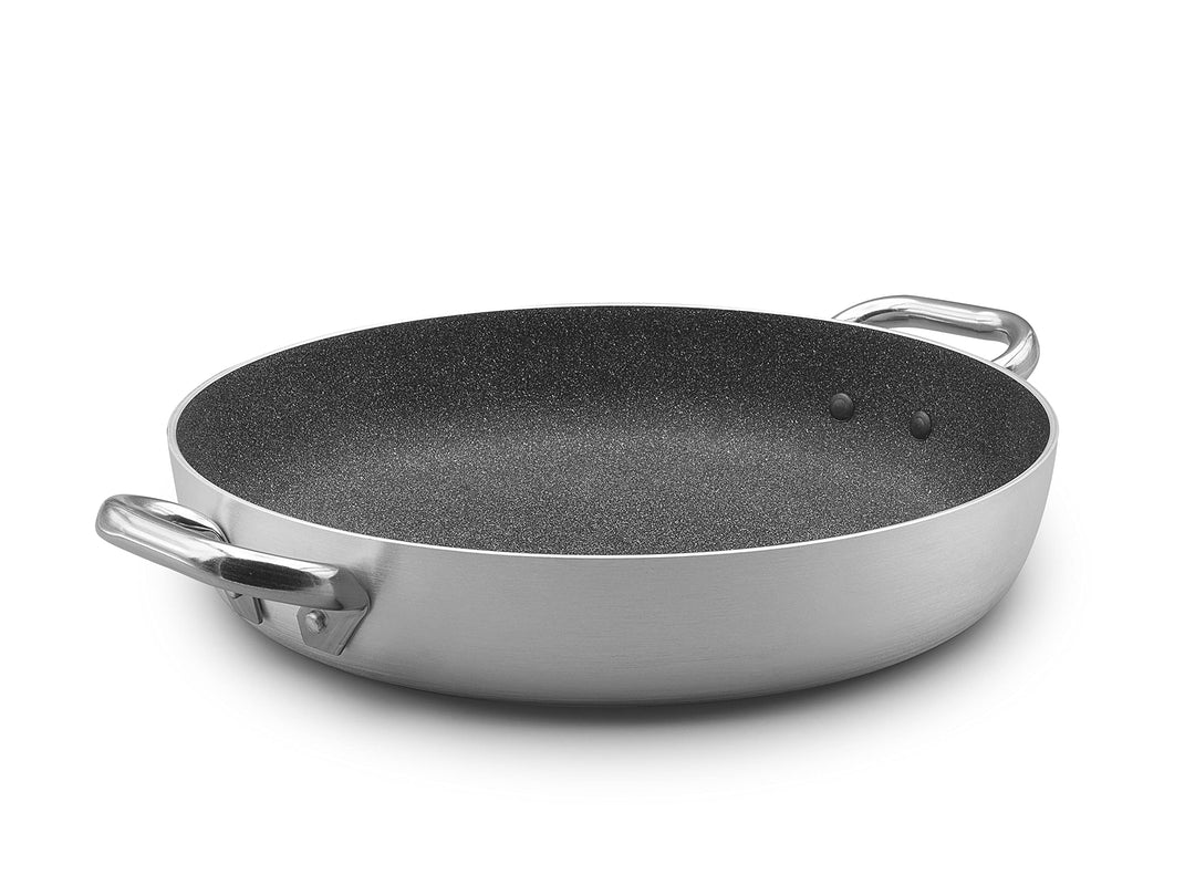 Pentole Agnelli ALSA110GPI28 Linie Shark Skin Induktion, Antihaftbeschichtung, mit 2 Griffen aus Ede