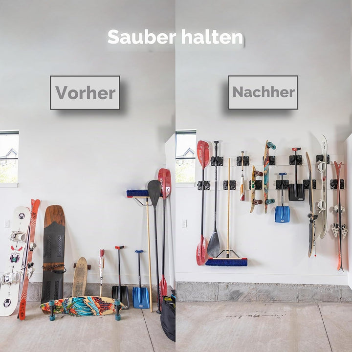 Gravity Grabber Ultimate Ski &amp; Snowboard Wandhalterung - Passt zu jedem Ski/Snowboard - für Schadens