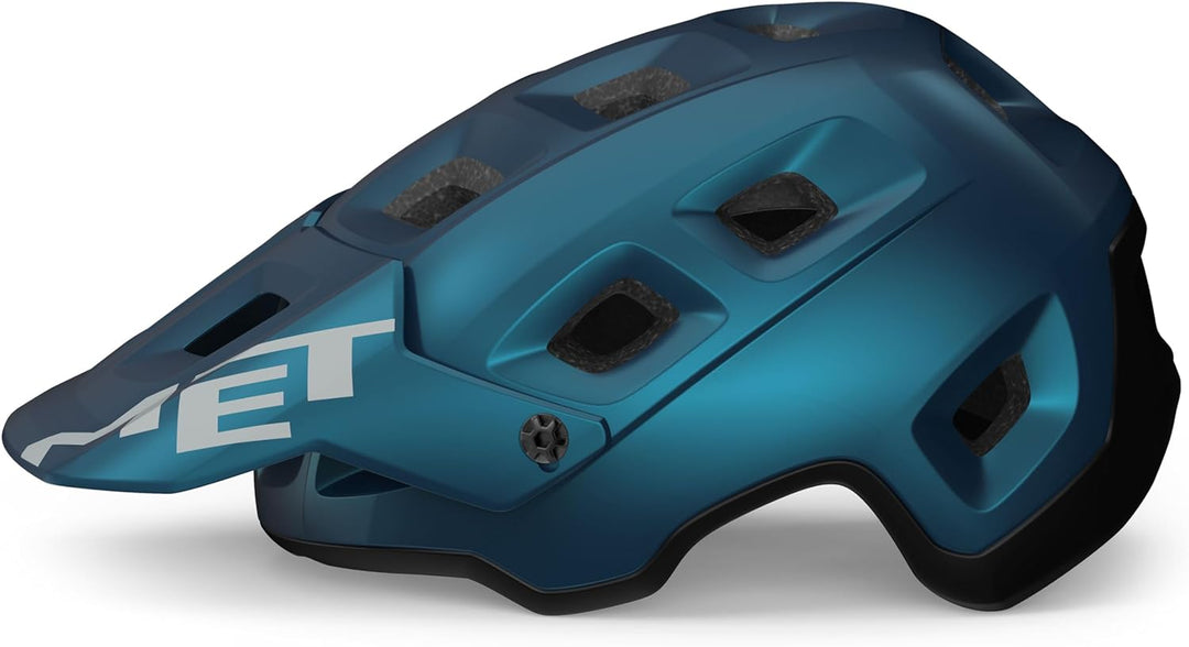 MET Sport Helm Terranova Helmet, Blau/Schwarz (Mehrfarbig), S