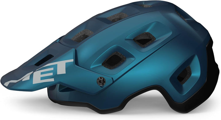 MET Sport Helm Terranova Helmet, Blau/Schwarz (Mehrfarbig), S