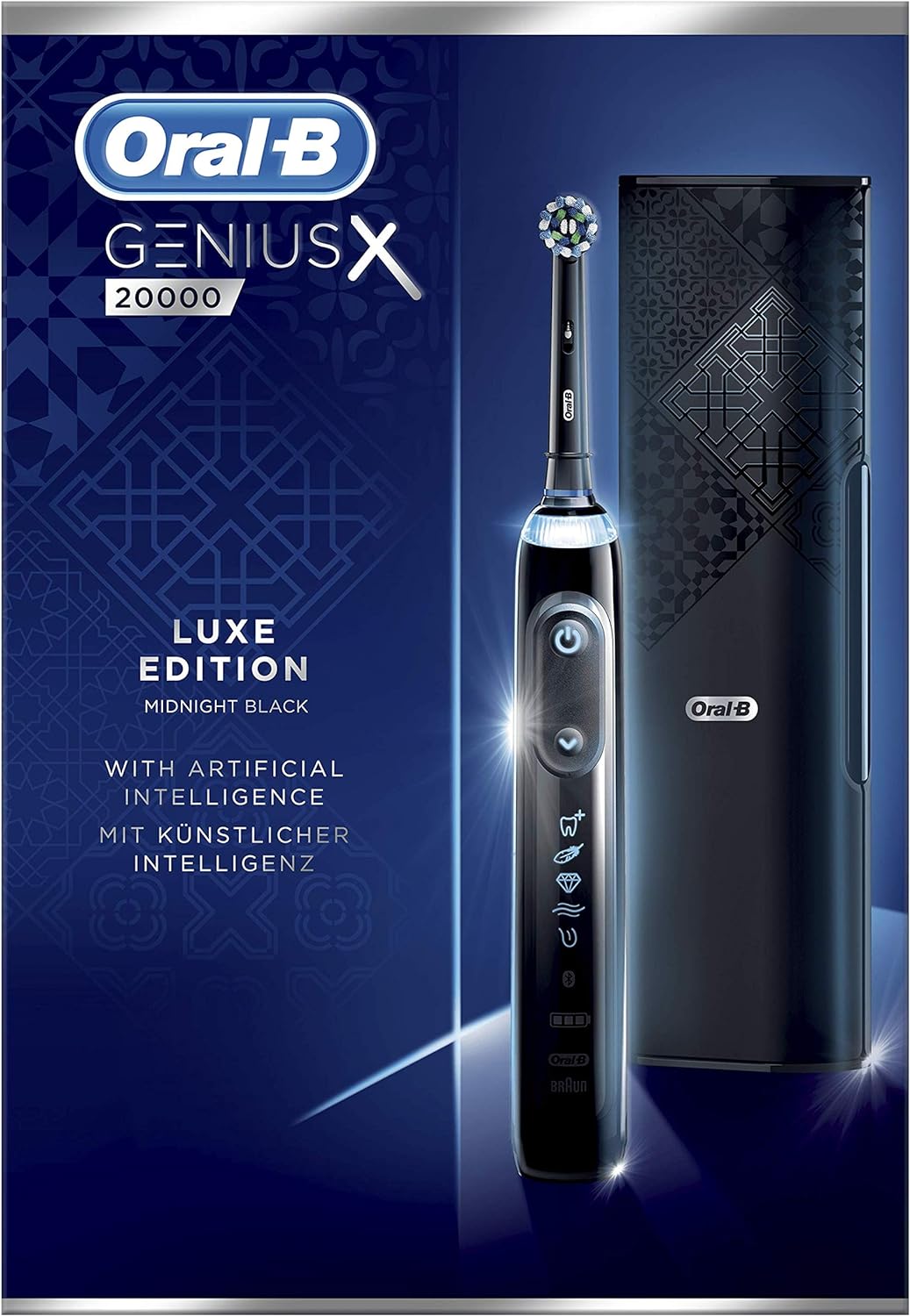 Oral-B Genius X Luxe Edition 20000 Midnight Black Elektrische Zahnbürste Oral-B Genius X 20000 Luxus