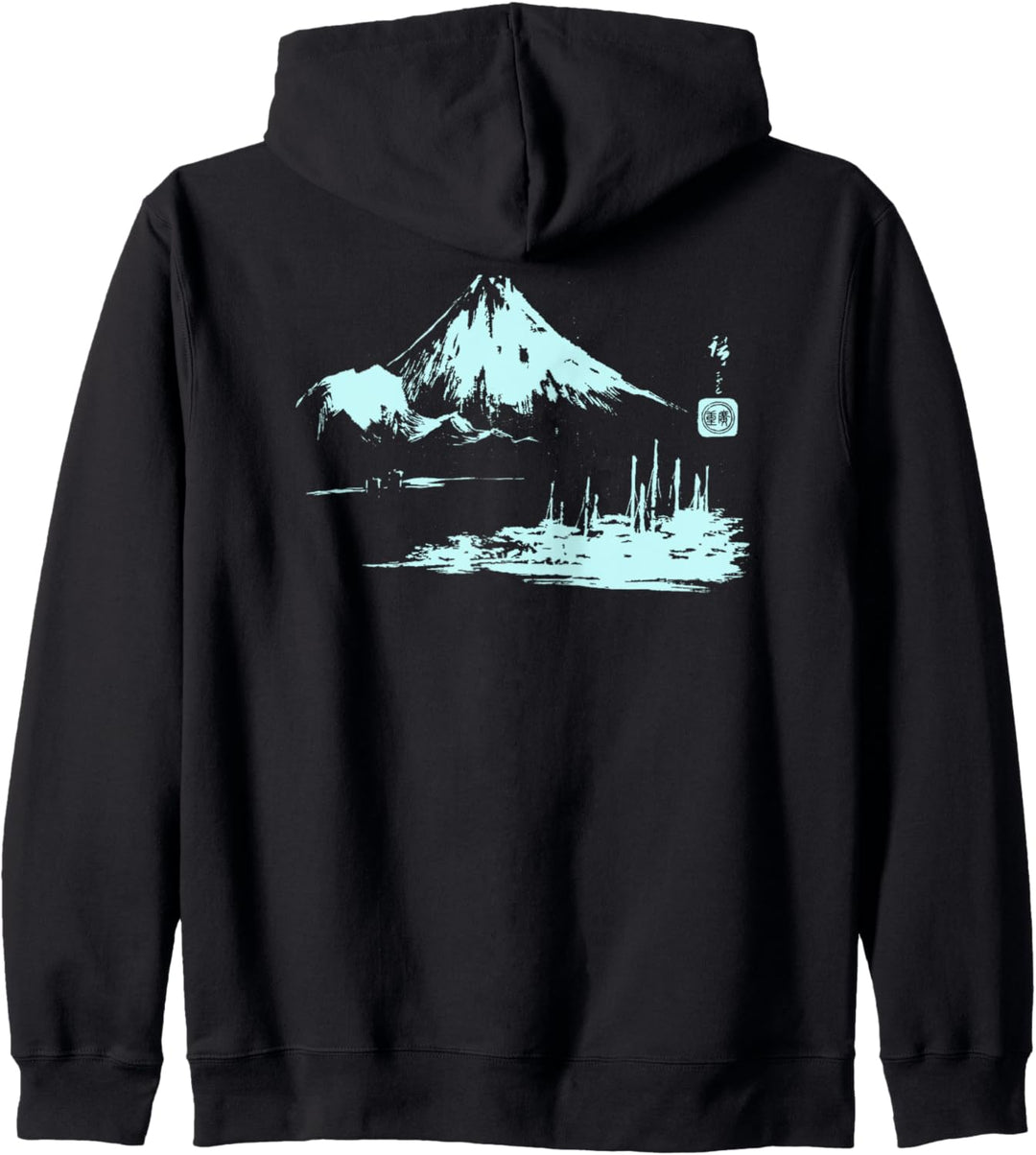 Berühmte Japanische Kunst Seikenji Fuji Hiroshige Stilvoll Kapuzenjacke