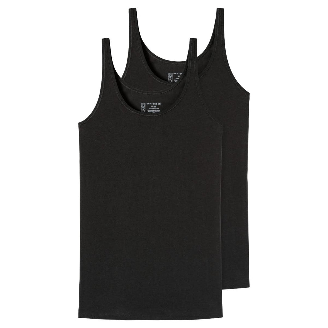 Schiesser Damen Unterwäsche (2er Pack) 40 Schwarz_174389, 40 Schwarz_174389